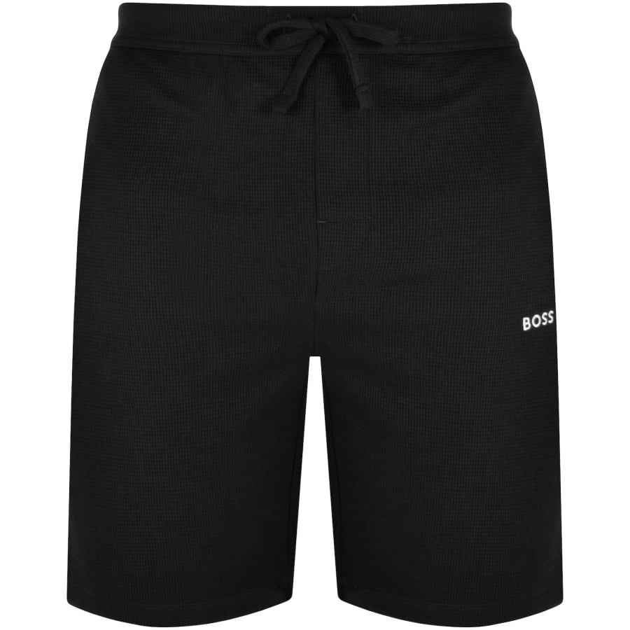 BOSS Lounge Waffle Shorts Black